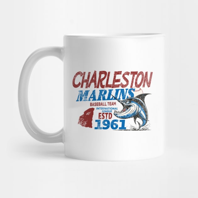 Defunct Charleston Marlins Baseball Team 1961 Distressed by Nostalgia Avenue